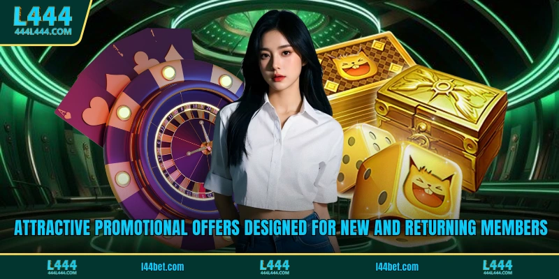 Attractive promotional offers designed for new and returning members