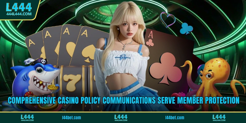 Comprehensive casino policy communications serve member protection