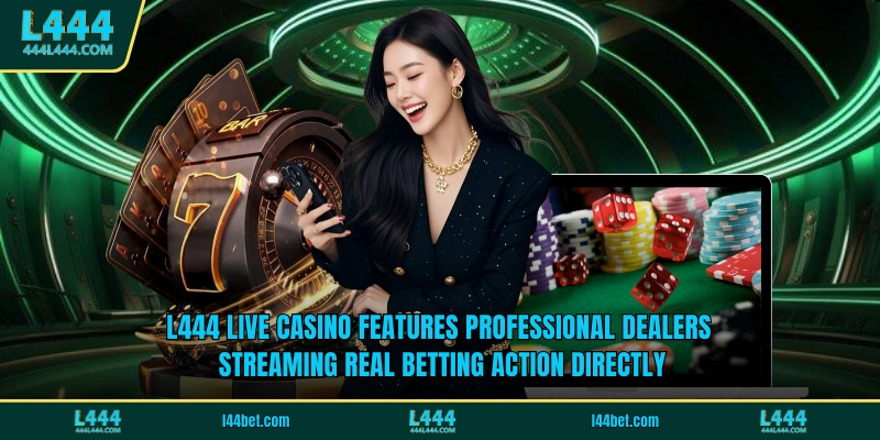 L444 live casino features professional dealers streaming real betting action directly