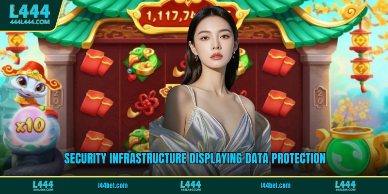 Security infrastructure displaying data protection