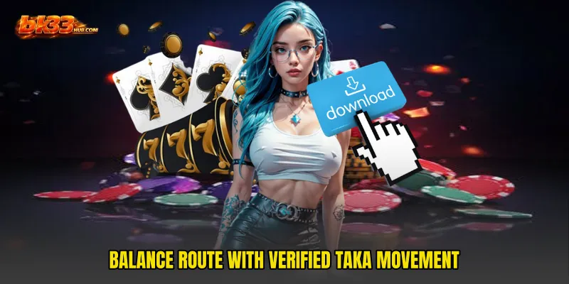 Balance route with verified taka movement