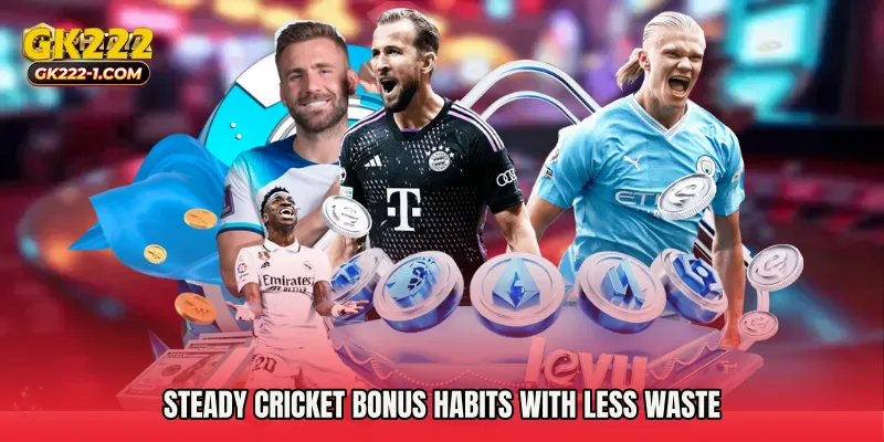 Steady cricket bonus habits with less waste