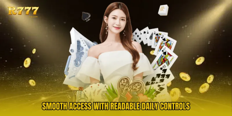 Smooth access with readable daily controls
